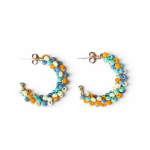 Miyuki C-vormig - mix blauw-aqua